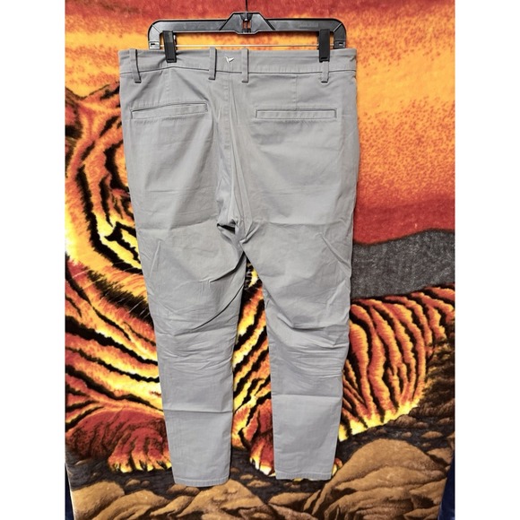 BirdDogs Mens 34x32 Gray Chino lined Performance Golf Tapered Pants‎ - Picture 4 of 8